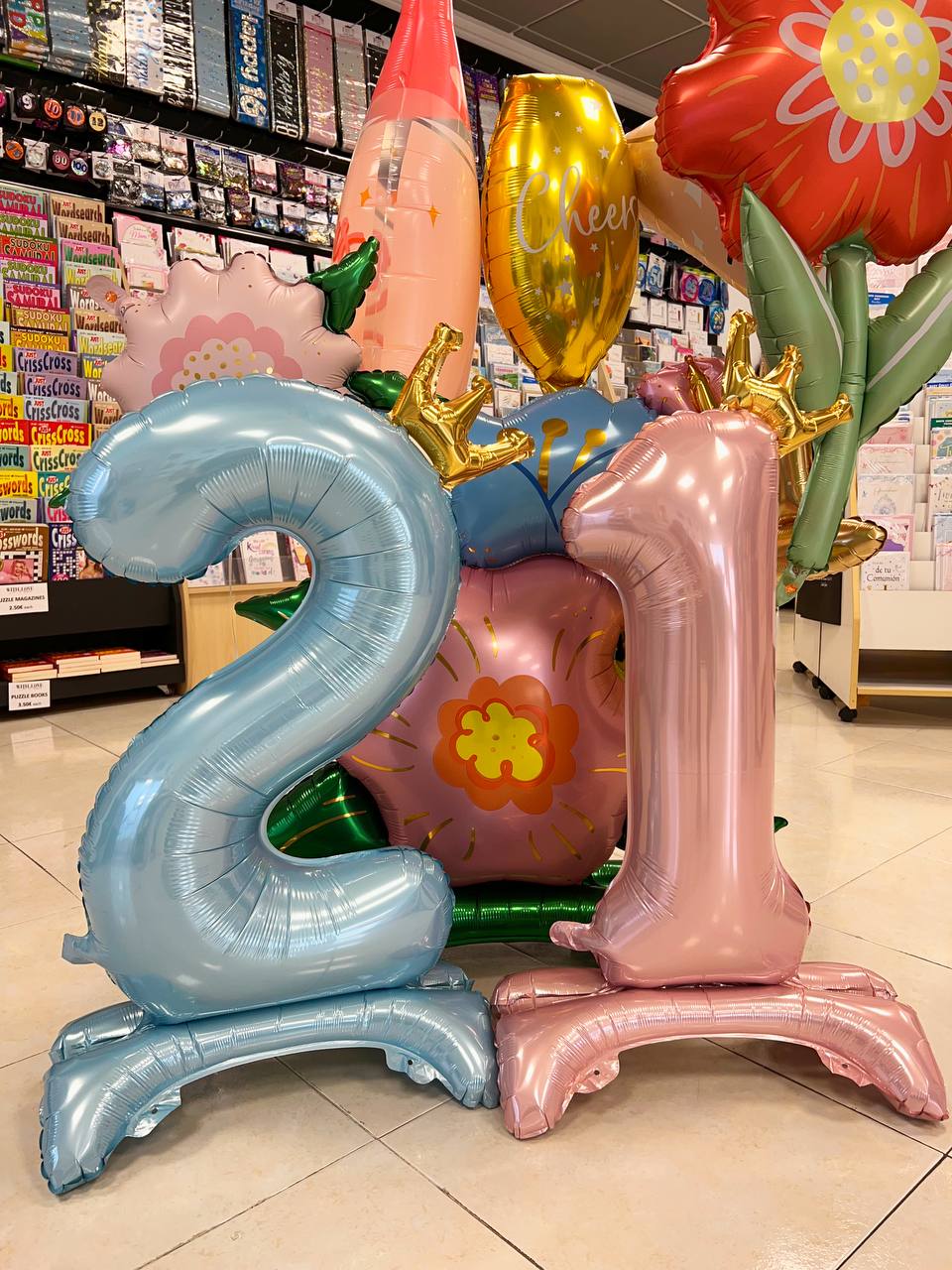 EXCLUSIVE new Air or Helium balloons now in store.