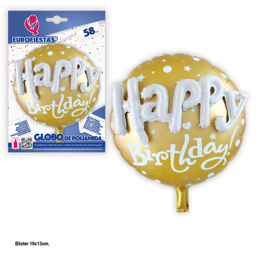 Happy Birthday! - 3D foil balloon