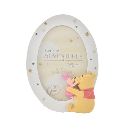 Magical Beginnings Resin Photo Frame - Winnie & Piglet